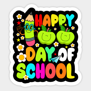 Happy 100th Day Of School Teacher Student Gifts 100 Days Smarter Sticker